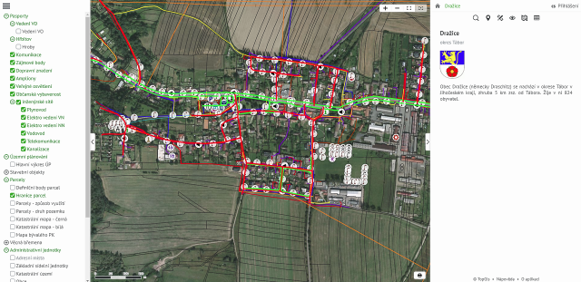 náhled Mapová aplikace GisOnline