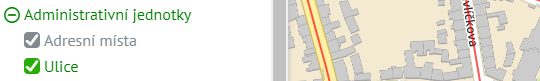 náhled Mapová aplikace Gisonline