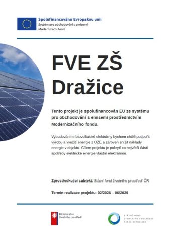 Poděkování poskytovateli dotace-SFŽP